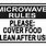 Keep Microwave Clean Sign