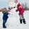Kids Making Snowman