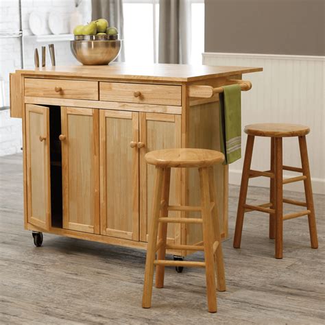 Kitchen Cart with Stools