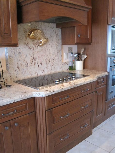 Kitchen Full Granite Backsplash