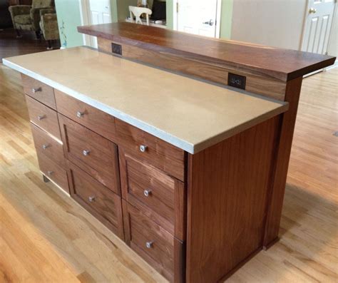Kitchen Island with Bar Top