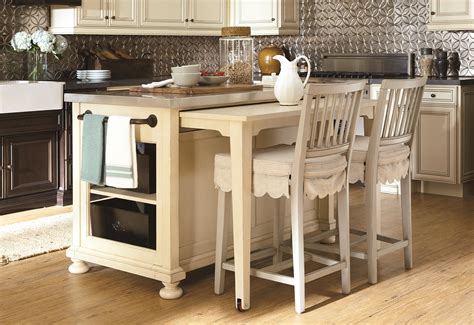 Kitchen Island with Table End Seating
