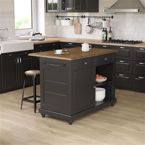 Kitchen Islands with Stools and Storage