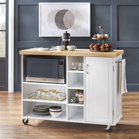 Kitchen Microwave Carts with Storage