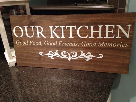 Kitchen Wood Signs