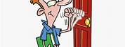 Knock On Door Cartoon