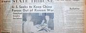 Korean War Start Newspaper