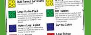 LEGO Printable Activities for Kids