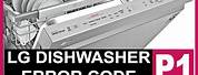 LG Dishwasher Error 1 Problems