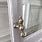 LG White French Door Gold Handles
