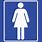 Ladies Restroom Sign