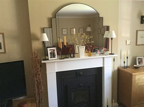 Large Mirror Over Fireplace
