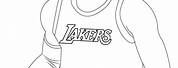 LeBron James Coloring Pages Lakers