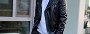 Leather Jacket Hoodie Combo for Men