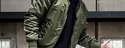 Leather Jacket Hoodie Green