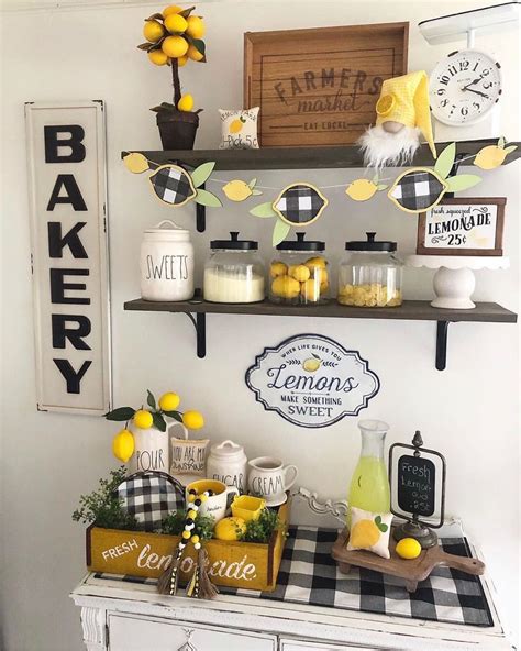Lemon Themed Kitchen Decor