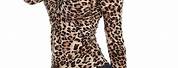 Leopard Print V-Neck Long Sleeve Shirt