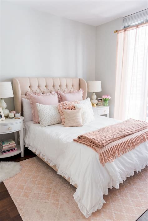 Light Pink and White Bedroom