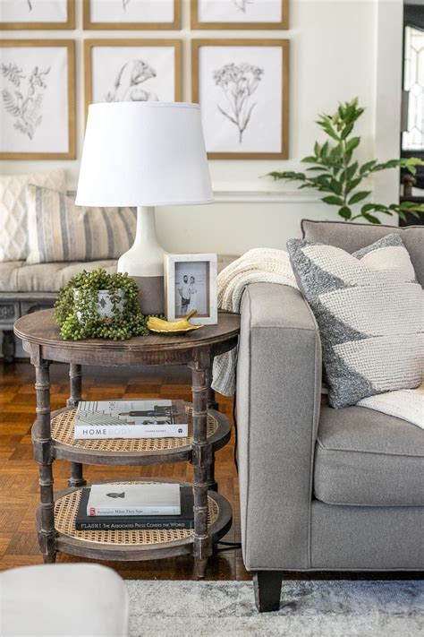 Living Room End Table Decorating Ideas