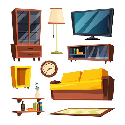Living Room Furniture Cartoon