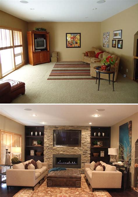 Living Room Remodels Before and After