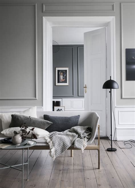 Living Room with Gray Walls