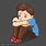 Lonely Sad Boy Cartoon