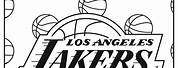 Los Angeles Lakers Basketball Coloring Pages