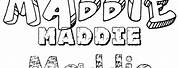 Maddie Name Coloring Pages