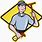 Man Cleaning Clip Art
