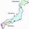 Map of Japan 4 Islands