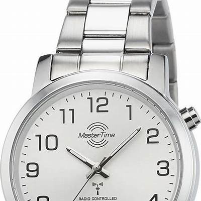 Armbanduhr DE 41 Quarzuhr PicClick EUR 54,99 Funk-Herrenuhr MASTER TIME MTGA-10300-12M silber - mm