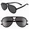 Men's Black Aviator Sunglasses