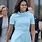 Michelle Obama in Blue Dress