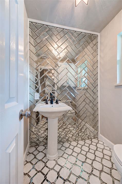 Mirror Tiles Bathroom