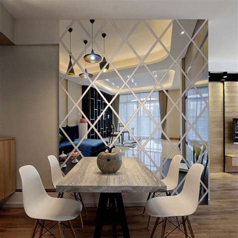 Mirror Wall Living Room Design Ideas
