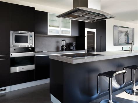Modern Black Kitchen Designs