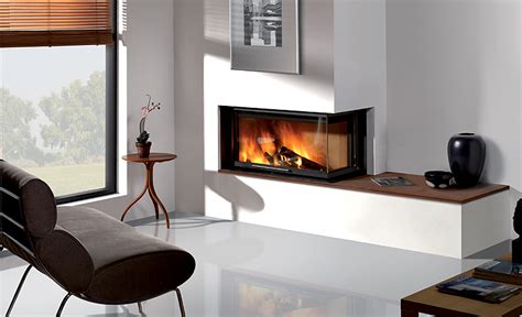 Modern Corner Fireplace