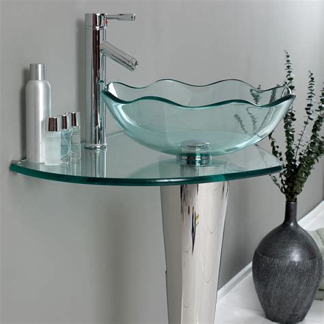 Modern Glass Bathroom Vanity