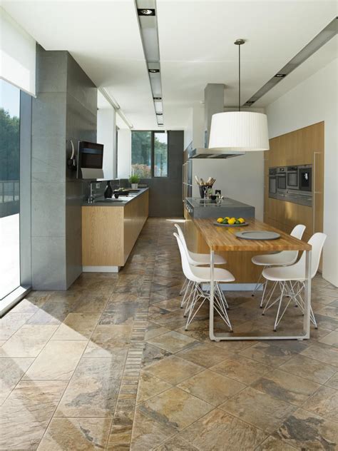 Modern Kitchen Floor Tile Design