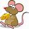 Mouse and Cheese Cartoon