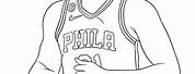 NBA Coloring Pages Joel Embiid