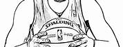 NBA LeBron James Lakers Coloring Pages