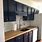 Navy Blue Kitchen Oak Cabinets