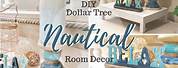 Navy Blue and Black Dollar Tree Room Decor