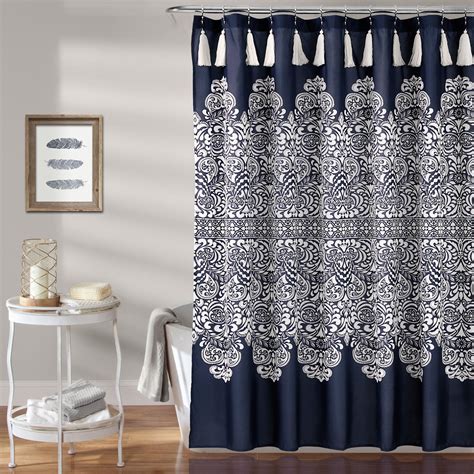 Navy Shower Curtain