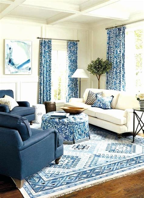 Navy and Cream Living Room