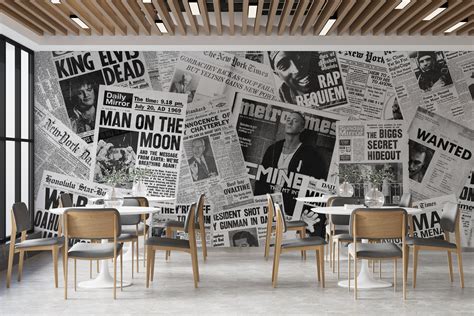 Newspaper Wall Decor