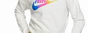 Nike White Crop Hoodie