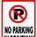 No-Parking Signs for Driveways